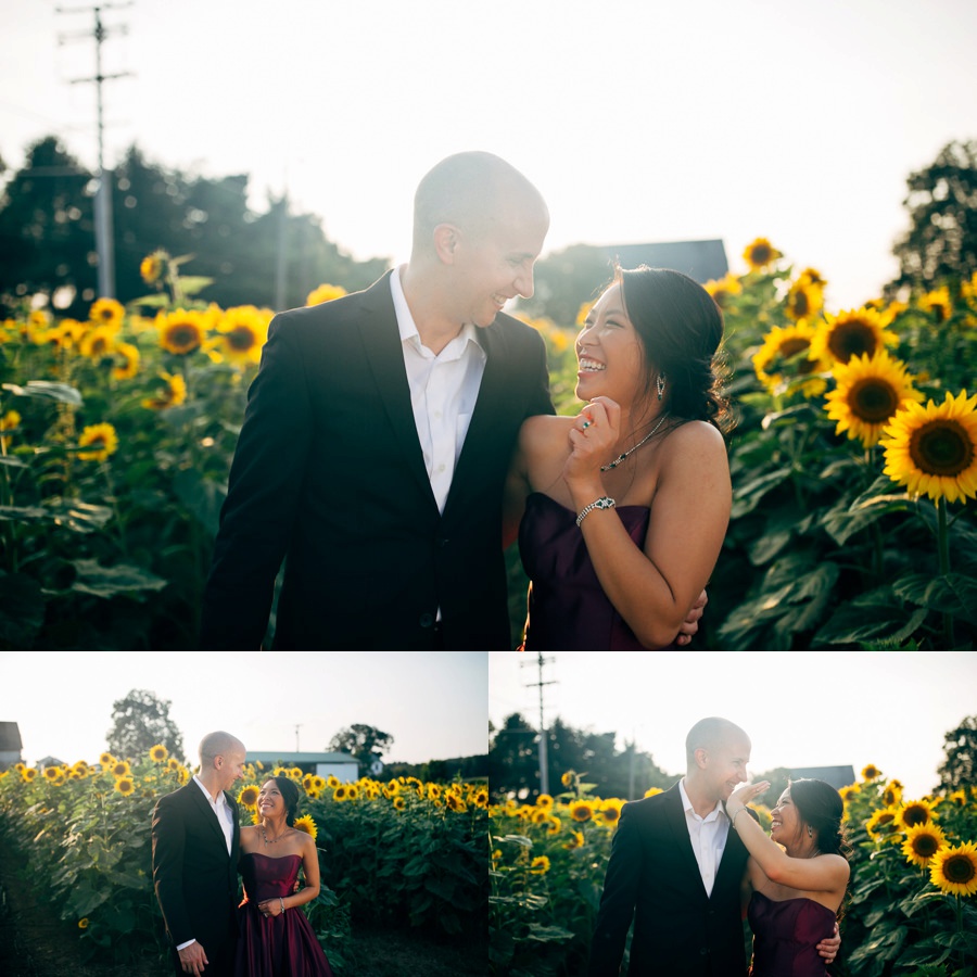 Malisa + Mat | Sunflower Field Engagement | Washington DC Wedding Photography