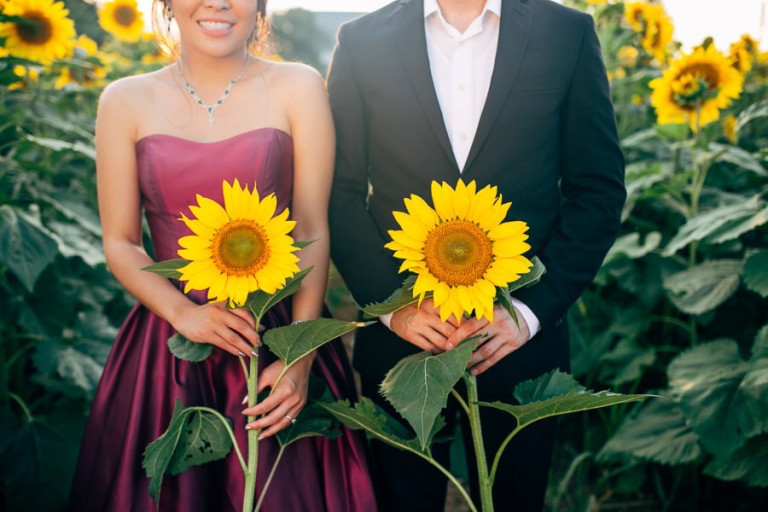 Malisa + Mat | Sunflower Field Engagement | Washington DC Wedding Photography 18