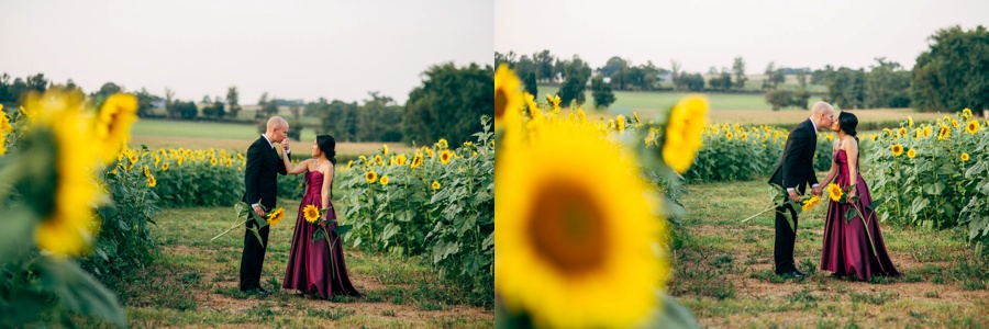 Malisa + Mat | Sunflower Field Engagement | Washington DC Wedding Photography