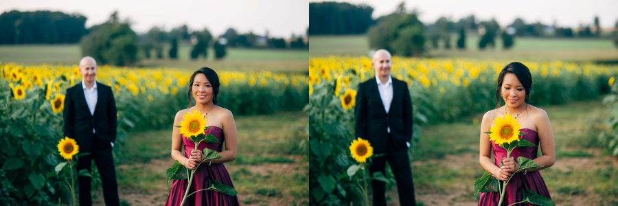 Malisa + Mat | Sunflower Field Engagement | Washington DC Wedding Photography