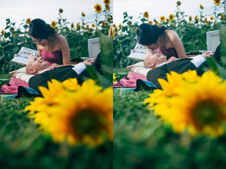 Malisa + Mat | Sunflower Field Engagement | Washington DC Wedding Photography