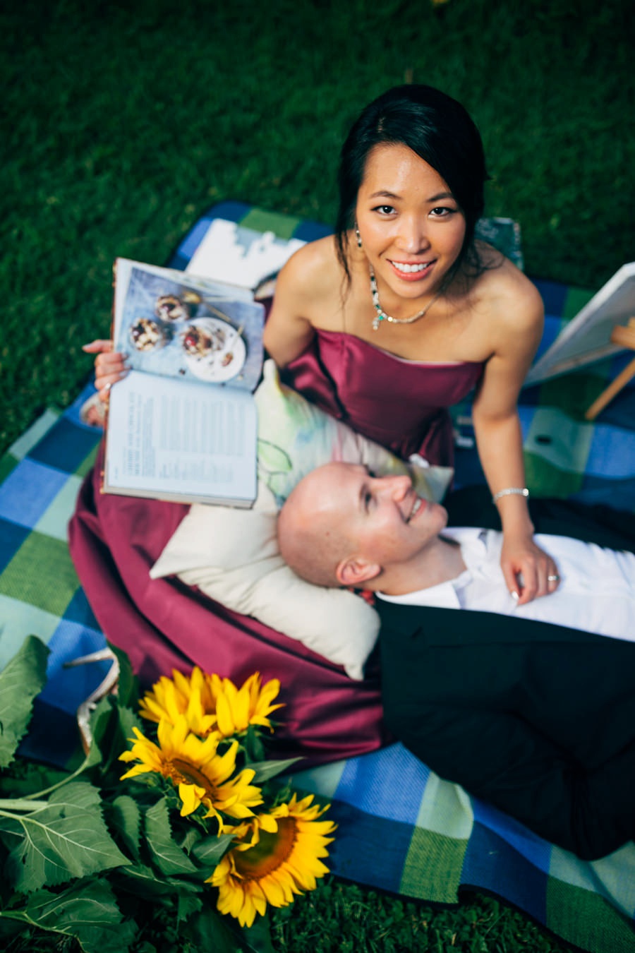 Malisa + Mat | Sunflower Field Engagement | Washington DC Wedding Photography