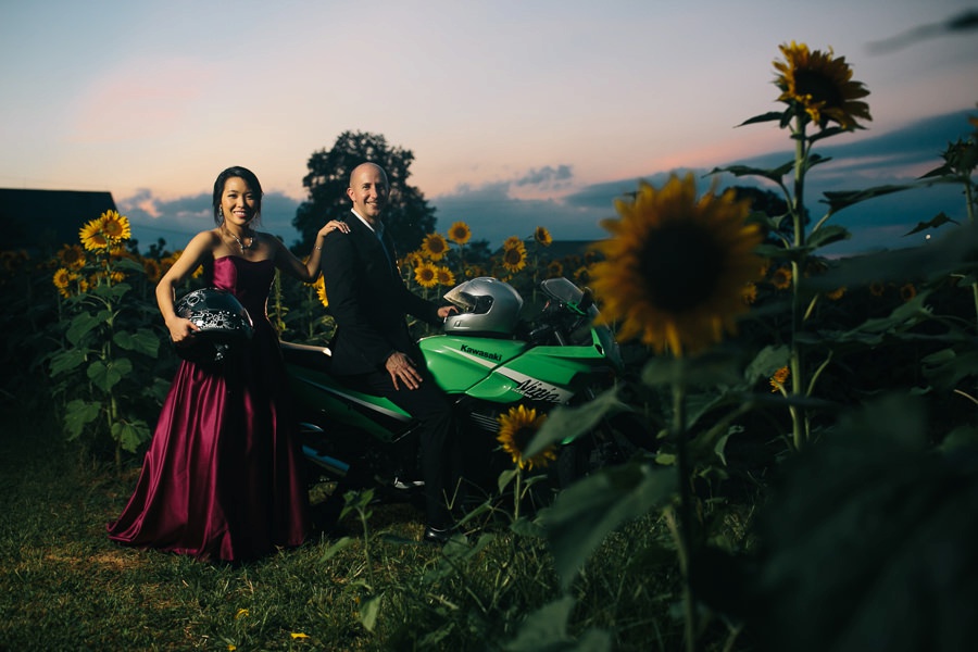Malisa + Mat | Sunflower Field Engagement | Washington DC Wedding Photography