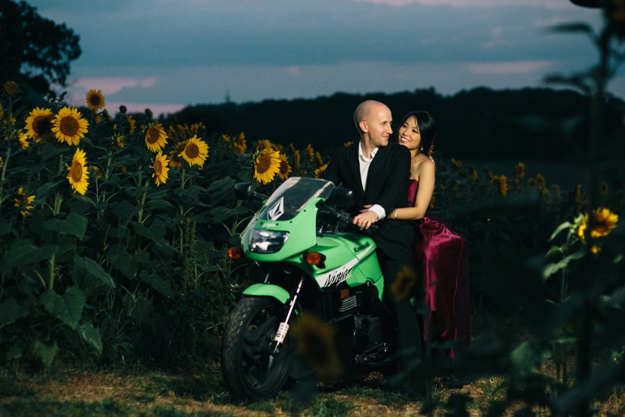 Malisa + Mat | Sunflower Field Engagement | Washington DC Wedding Photography