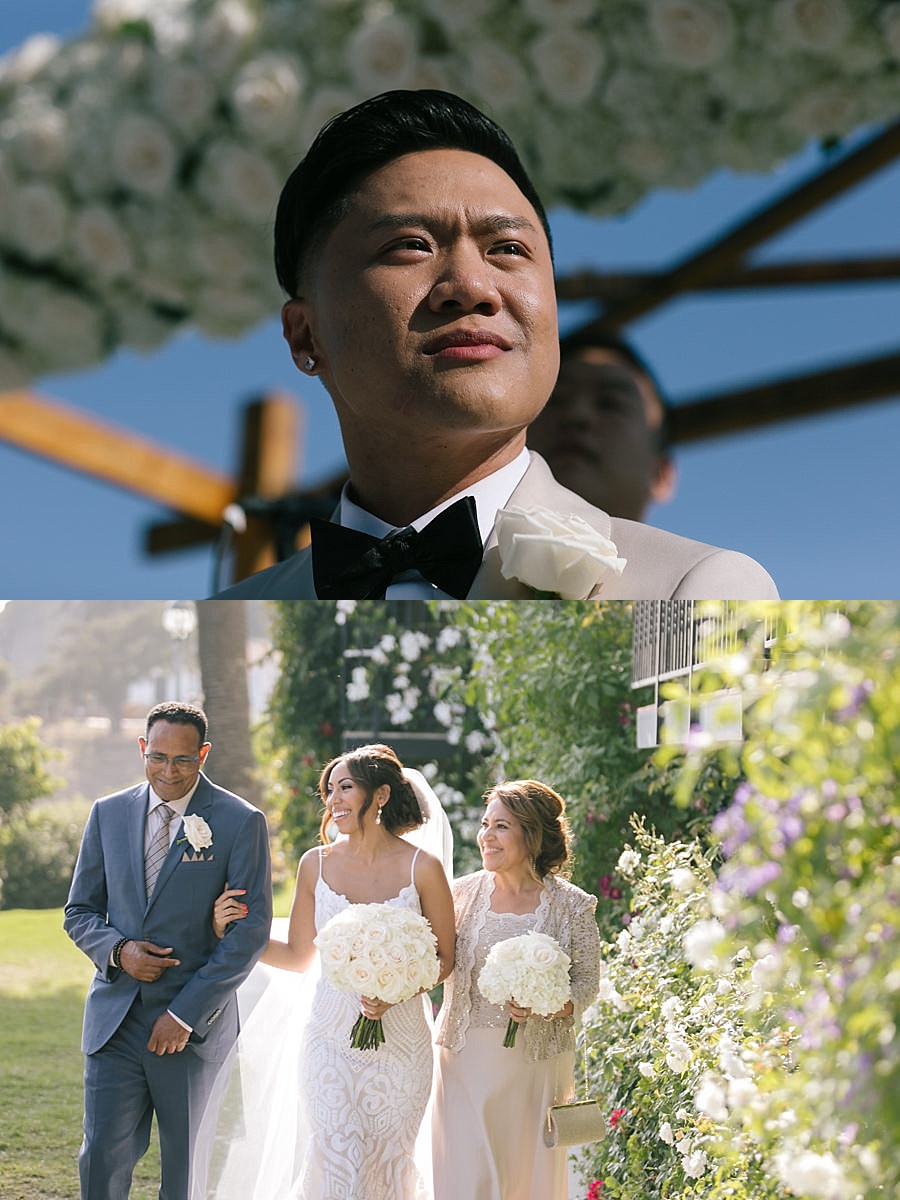 bel-air bay club malibu california timothy delaghetto wedding