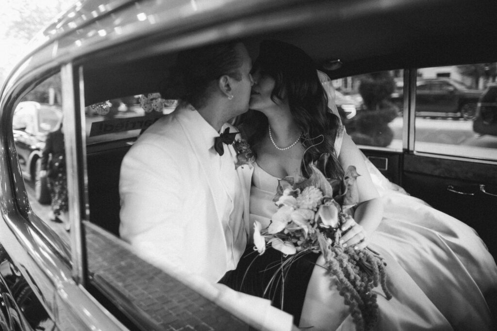 Tatum and Nils on their wedding day